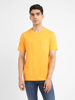 Levi's - Yellow Mens Solid Slim Fit T-Shirt