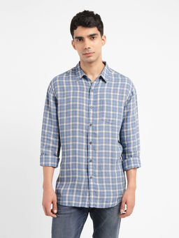 Levi's - Blue Mens Checkered Slim Fit Shirt