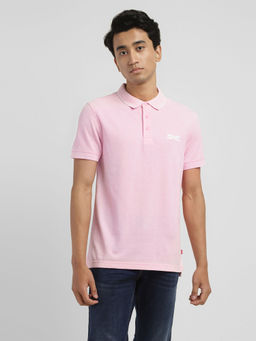 Levi's - Pink Mens Solid Slim Fit Polo T-Shirt