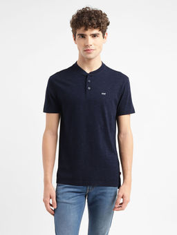 Levi's - Navy Blue Mens Solid Slim Fit T-Shirt