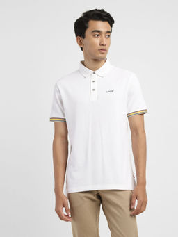 Levi's - White Mens Solid Slim Fit Polo T-Shirt
