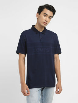Levi's - Navy Blue Mens Brand Logo Slim Fit Polo T-Shirt