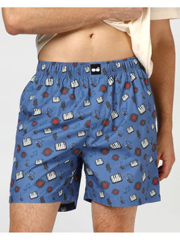 Bewakoof - Men's Blue All Over Printed Boxers
