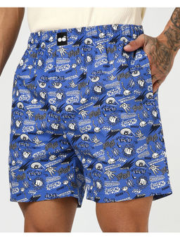 Bewakoof - Marvel Men's Blue Lolite Avengers All Over Printed Boxers