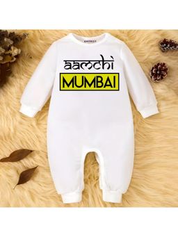 KNITROOT - White Aamchi Mumbai Theme Romper