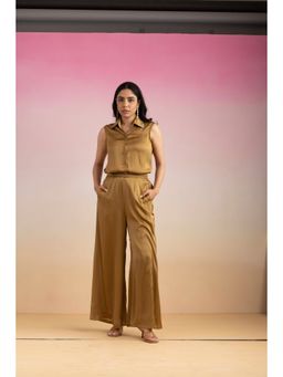 Ajiesh Oberoi - Brown Priya Shirt with Pant (Set of 2)