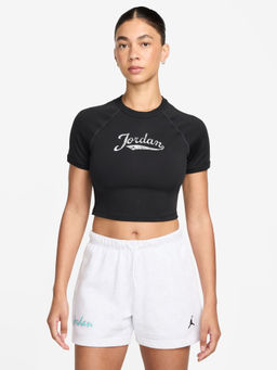Nike - Black Sportswear Jordan Brooklyn Women's T-shirt - IM7377-010