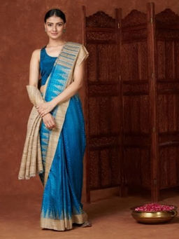 Fabindia - Silk Tussar Printed Sari