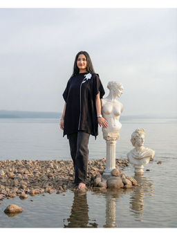 October - Night Rose Hand Painted Cape