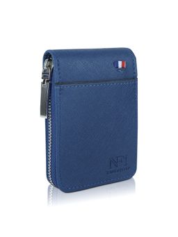 NFI Essentials - PU Leather 9 Slots Credit Card Holder - Blue