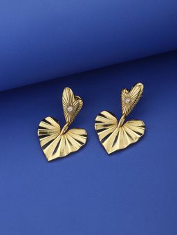 Carlton London - Heart Shaped Drop Earrings