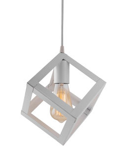 Homesake - White Hanging Cube 6Inch Pendant Light