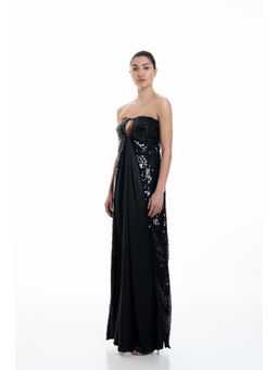 SOTBELLA - Overlapped Sequin Tube Gown