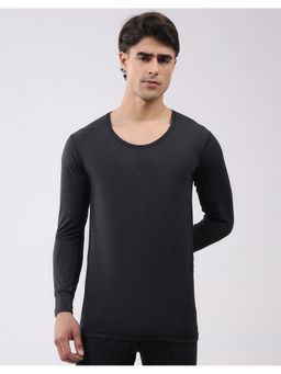 Monte Carlo - Mens Charcoal Regular Fit Full Sleeve Round Neck Thermal Vest