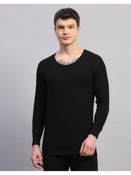 Monte Carlo - Mens Black Regular Fit Full Sleeve Round Neck Thermal Vest