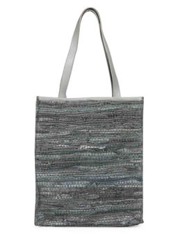 Saint G - Grey Textured Shopper Tote Bag