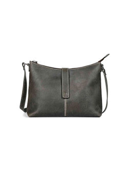 Saint G - Black Leather Oversized Structured Sling Bag
