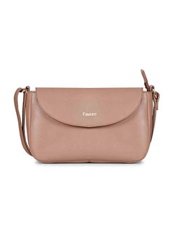 Saint G - Beige Leather Structured Sling Bag