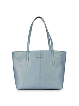 Saint G - Blue Leather Oversized Structured Shoulder Bag