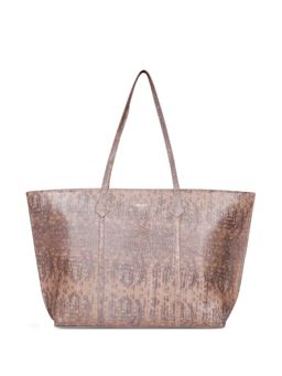 Saint G - Peach Leather Structured Shoulder Bag