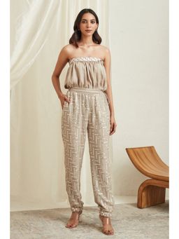 Twenty Nine - Off-Shoulder Grey Jumpsuit