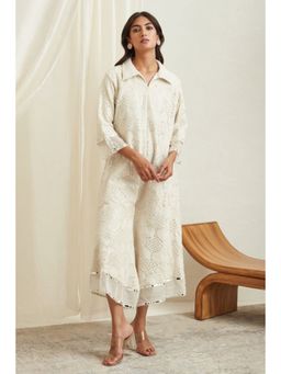 Twenty Nine - White Mirror Work Jumpsuit