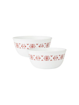 Corelle - Livingware Red Trellis 828ml Curry Bowl Pack of 2
