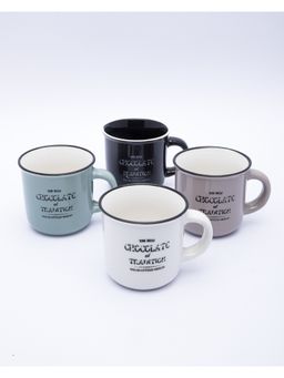 Voncasa - Ceramic Mug Set of 4 Pcs