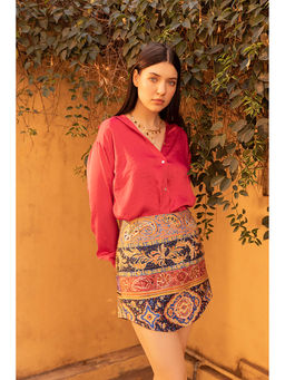 HOUSE OF SAL - Satin Red Shirt