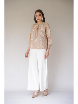HOUSE OF SAL - Amina Beige Top
