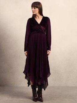 VERO MODA - Violet Pleated Maxi Dress