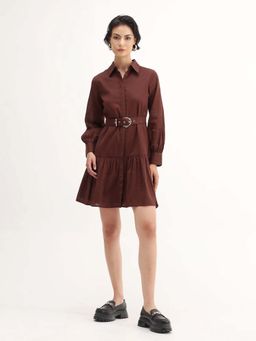 RAREISM - Solid Flared Tier Dress