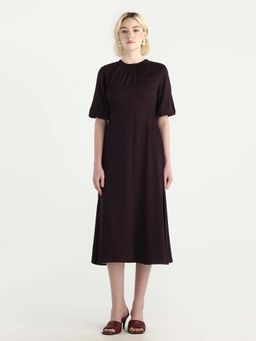 RAREISM - Printed A-Line Midi Dress