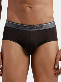 Jockey - 8037 Men Super Combed Cotton Solid Brief - Brown