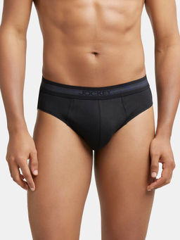 Jockey - 1010 Men Super Combed Cotton Solid Brief - Black