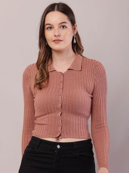 NOBARR - Women Brown Solid Cardigan