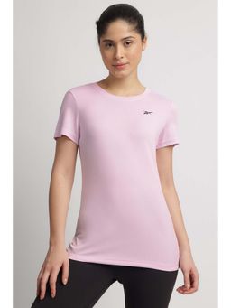 Reebok - Women Pink Solid T-Shirt