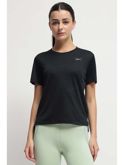 Reebok - Women Black Solid T-Shirt
