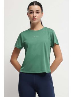Reebok - Women Green Solid T-Shirt