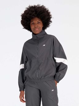 New Balance - Women Grey Zipper Jacket