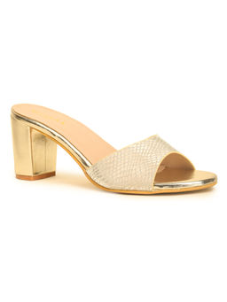 VALIOSAA - Textured Gold Heels