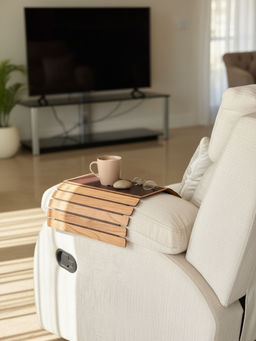 Mason Home - Sofa Armrest Tray Light Brown