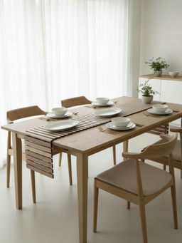 Mason Home - Elm Foldable Table Runner - Cream (6 Feet)