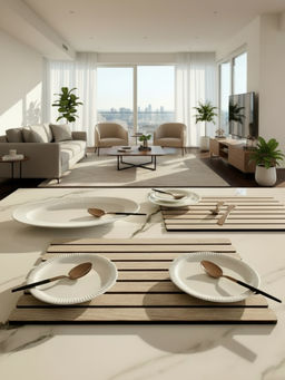 Mason Home - Elm Foldable Tablemats (Set of 2) - Cream