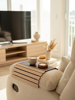 Mason Home - Elm Sofa Armrest Tray Cream