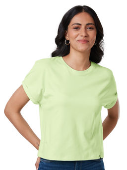 The Souled Store - Official Peppermint Supima Dolman Sleeve T-Shirts for Womens