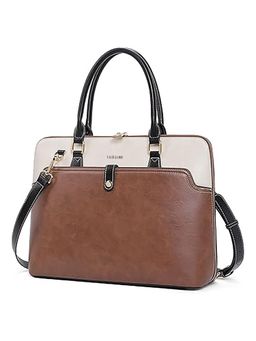 LA ELLORE - Gazia Brown Laptop Bag