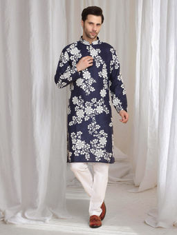Aham-Vayam - Aham Gulistaan Thread Embroidered Kurta