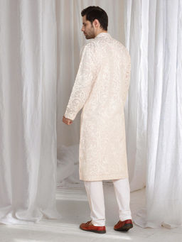 Aham-Vayam - Aham Flora Thread Embroidered Kurta