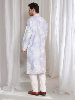 Aham-Vayam - Aham Gulistaan Thread Embroidered Kurta